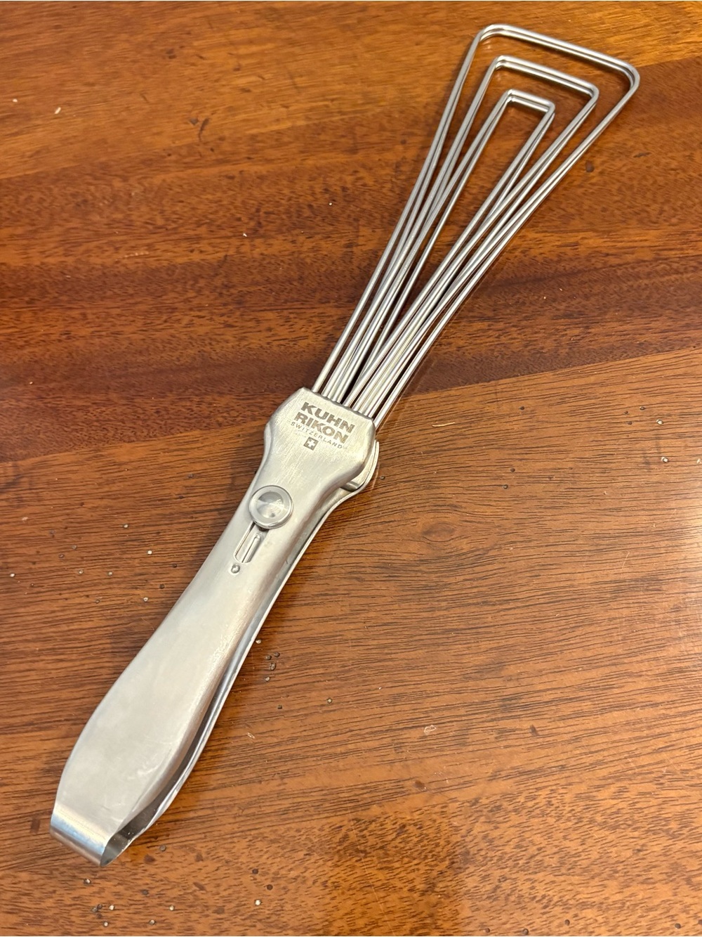 Kuhn Rikon Chef’s Easy Lock Tongs Spatula Whisk Turner Stainless Steel, Swiss